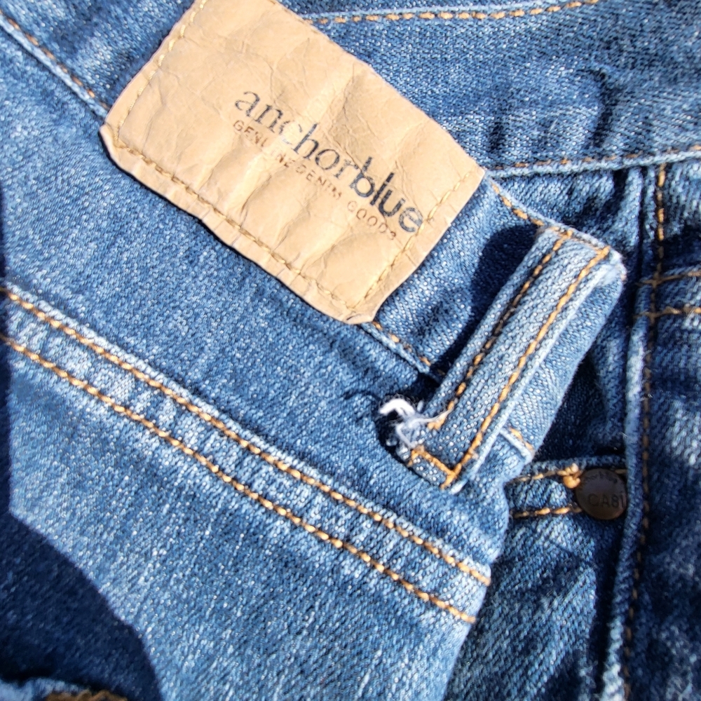 Low Rise Anchor Blue Jeans - Picture 5 of 8